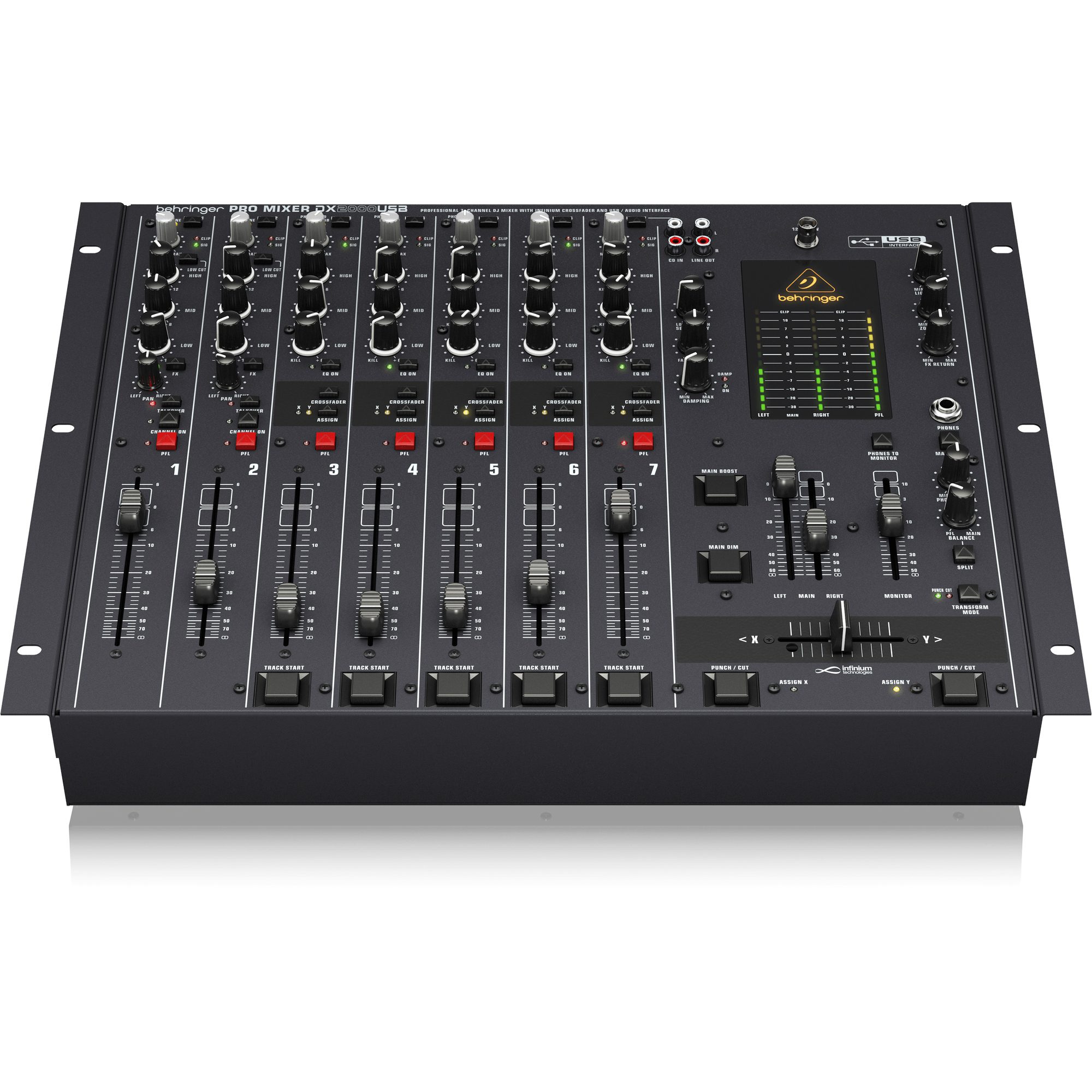 Behringer DX2000USB - Professional 7-Channel DJ Mixer | SBR Pro Sound