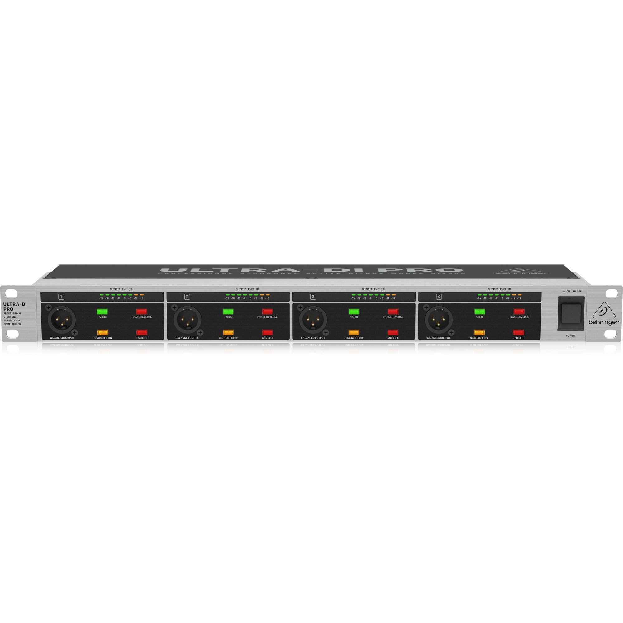動作良好behringer DI4000 ULTRA-DI PRO 4ch DI Image_BE_P0CD2_DI4000-V2_Top-