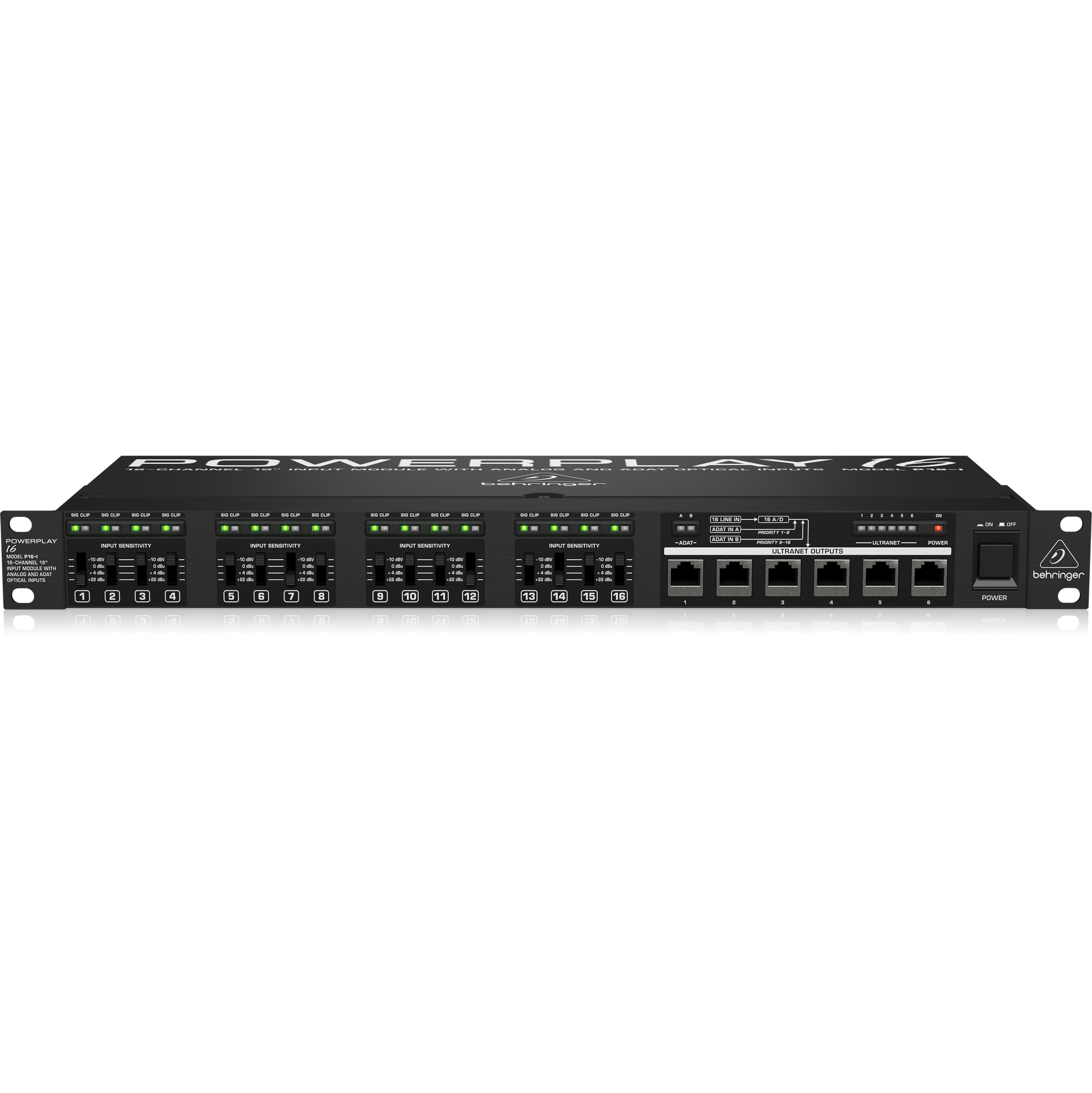 Behringer PowerPlay P16-I - 16-Channel 19'' Input Module | SBR Pro