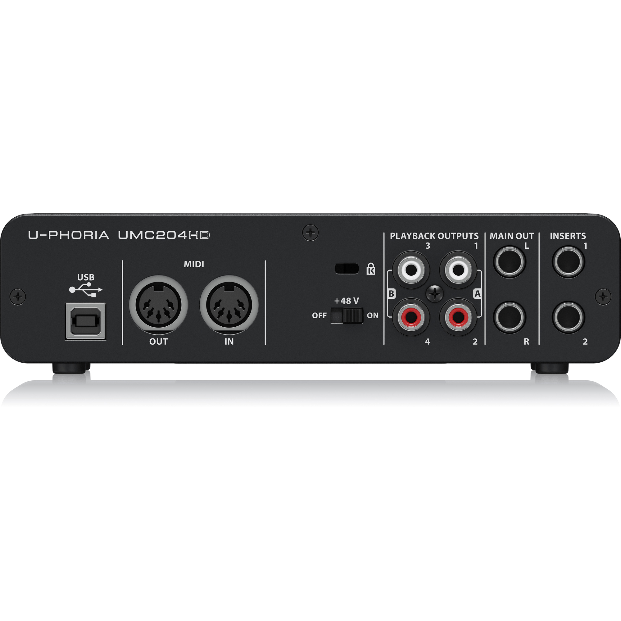 Behringer UMC204HD - Audiophile 2x4 USB Audio/MIDI Interface | SBR