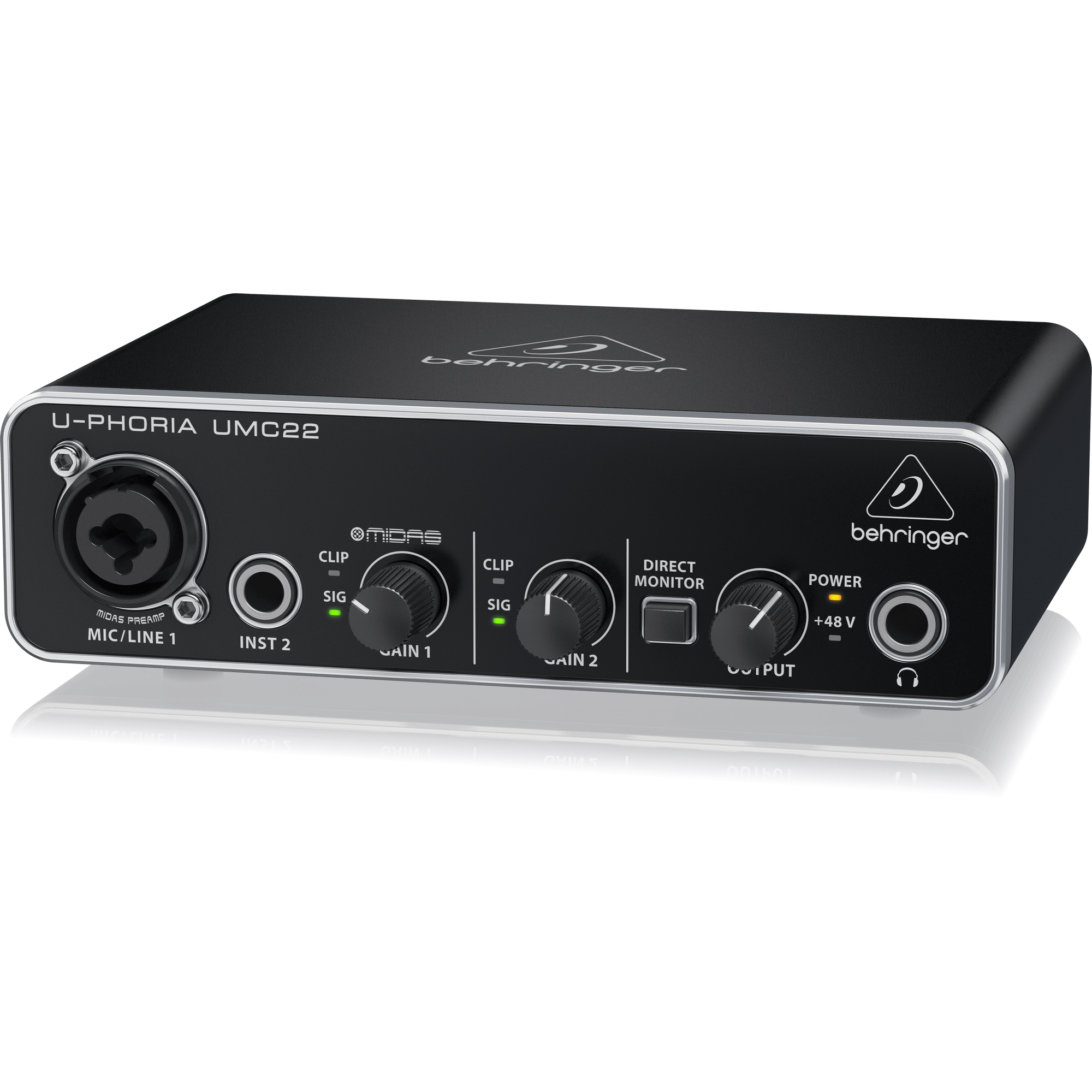 Behringer UMC22 | SHURE SM58 ポップガードその他備品 Behringer UMC22 2x2 USB Audio Interface | SBR Pro Sound