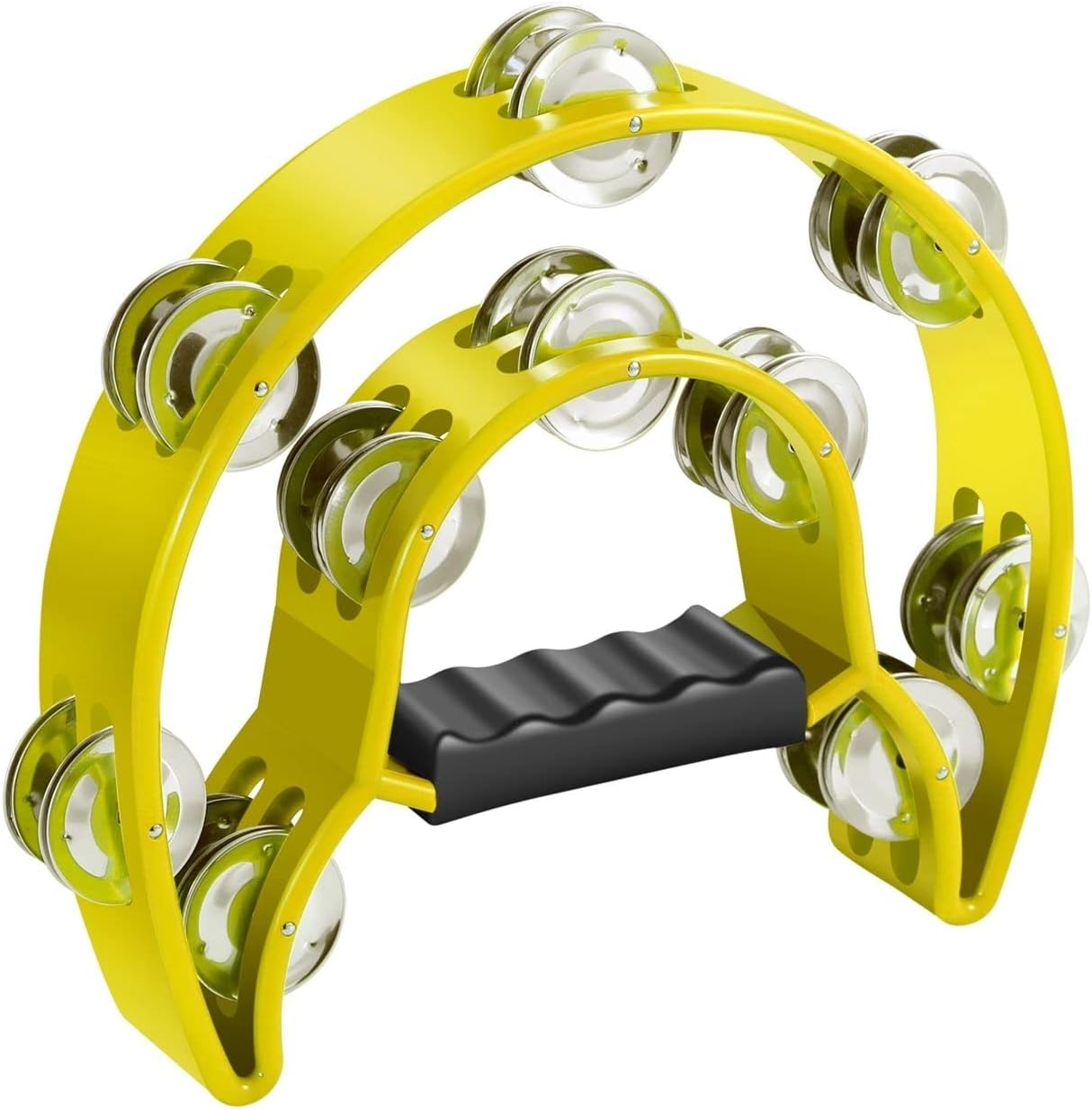 Zeff Half Moon 20 Jingle Double Row Tambourine Excellent Quality