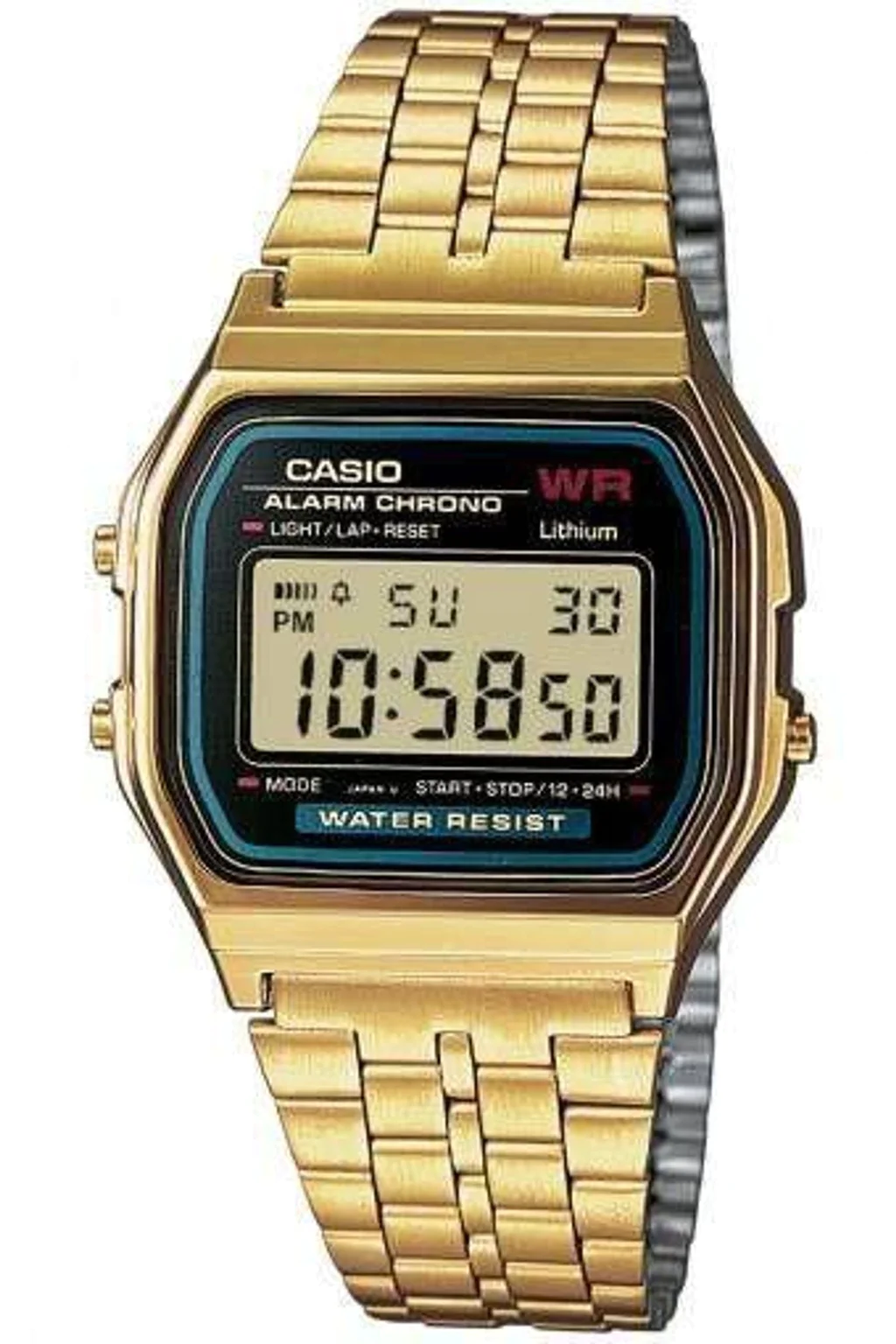 Casio A159WGE ヴィンテージウォッチ Casio Vintage A159WGEA-5DF - Alarm Retro Digital Watch | SBR Pro Sound