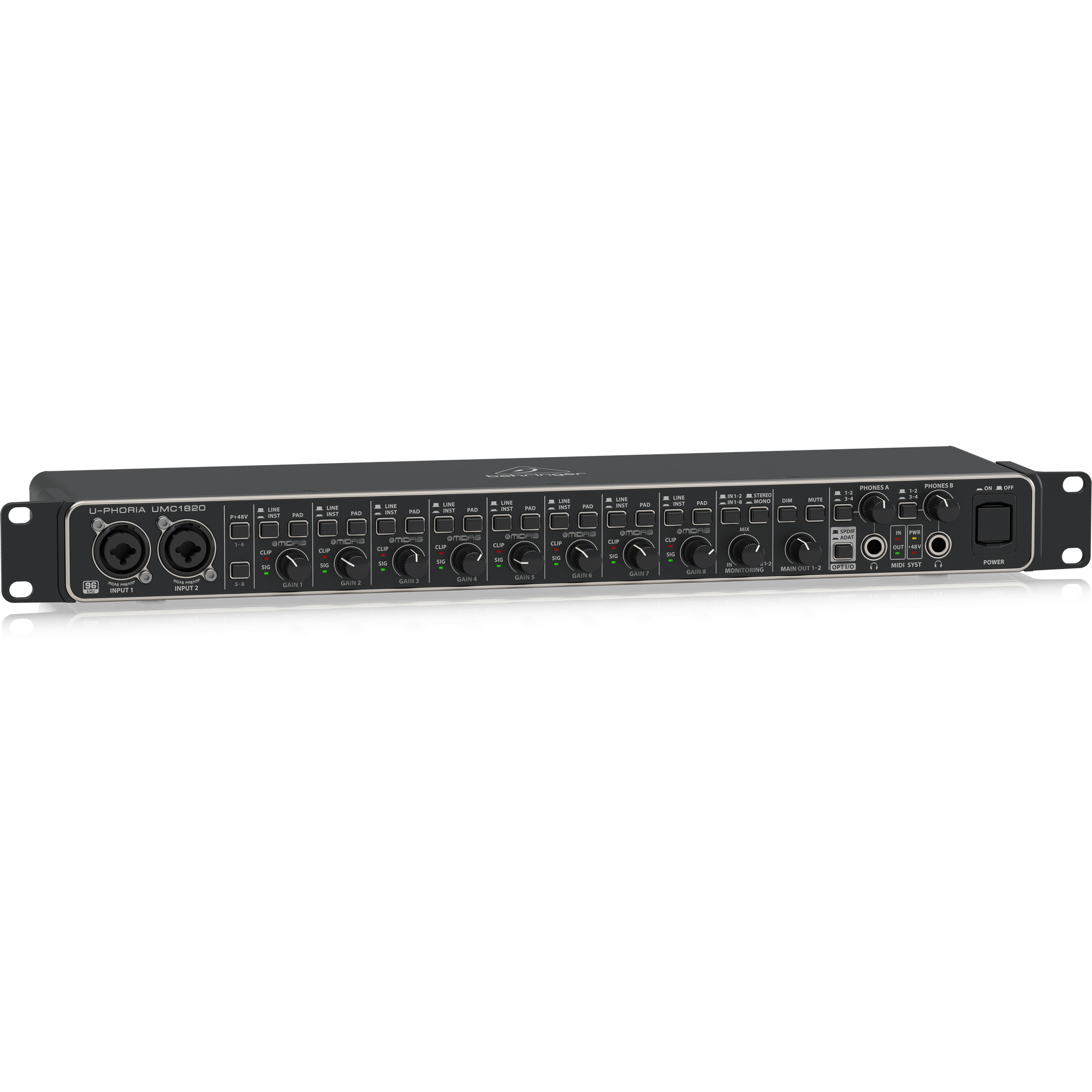 DTM・DAW behringer U-PHORIA UMC204HD Behringer UMC1820 USB Audio Interface | SBR Pro Sound