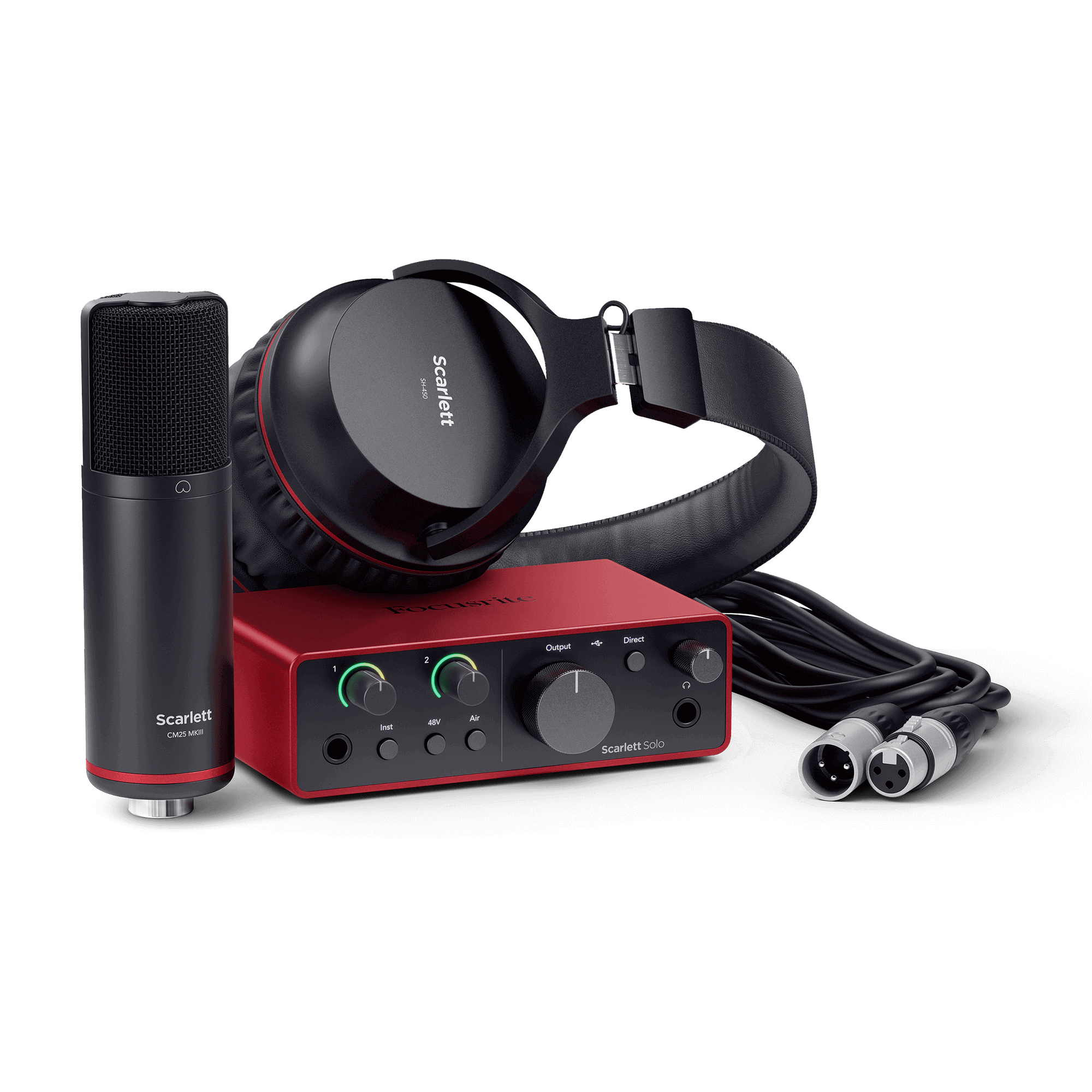 DTM・DAW Focusrite Scarlett Solo Gen4 Focusrite Scarlett 2i2 Studio 4th Gen Recording Bundle| SBR