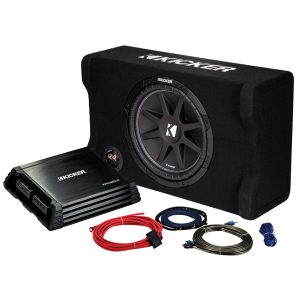 Kicker KickPack 49KKPDF212 12-inch Slim Downfiring Subwoofer Combo