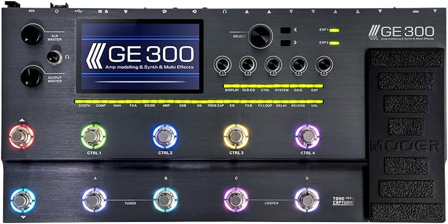 Mooer GE300 - Amp Modelling & Synth Multi Effects Pedal | SBR Pro
