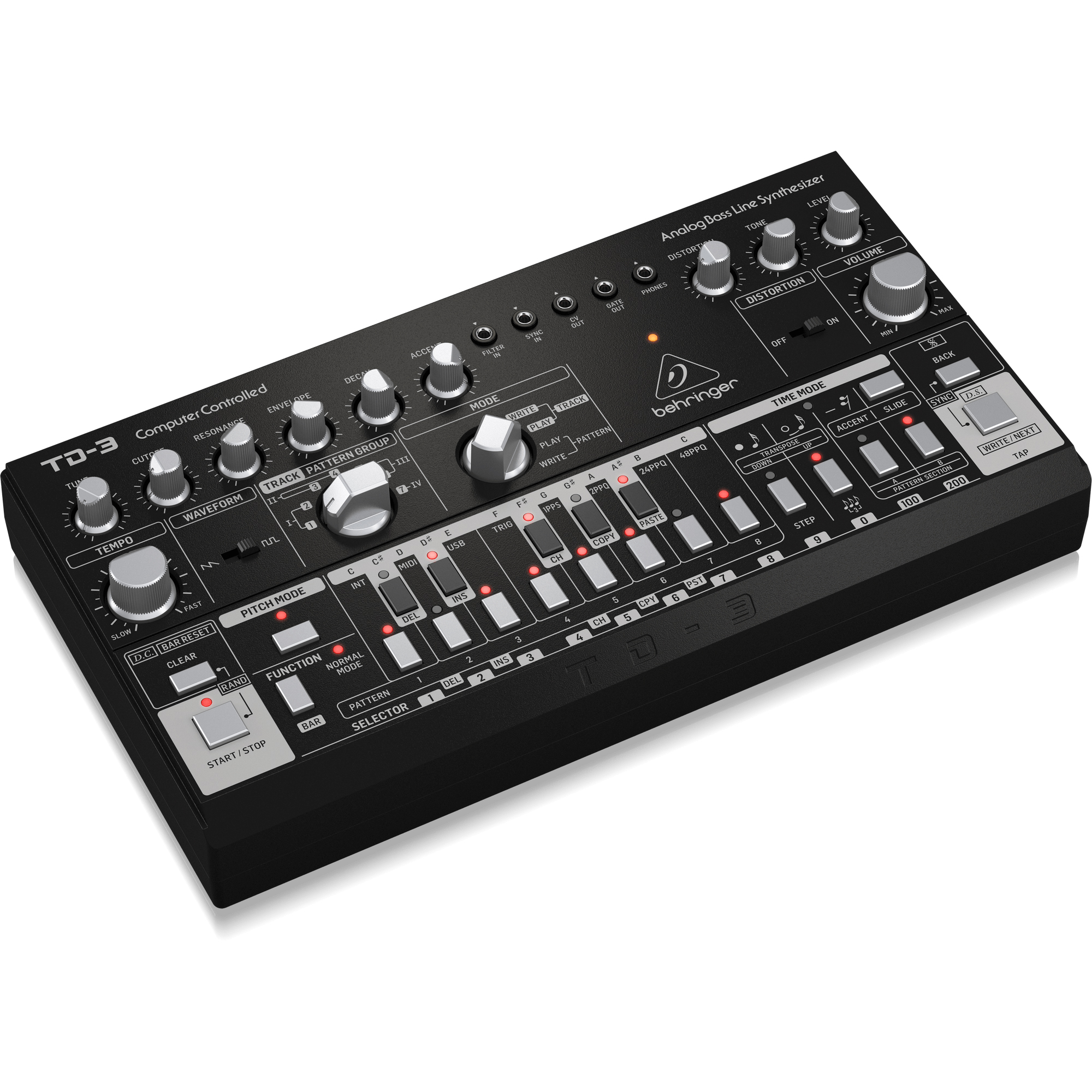 Behringer TD-3-BK - Analog Bass Line Synthesizer| SBR Pro Sound