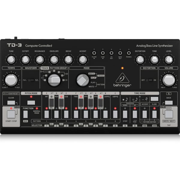 Behringer TD-3-BK - Analog Bass Line Synthesizer| SBR Pro Sound