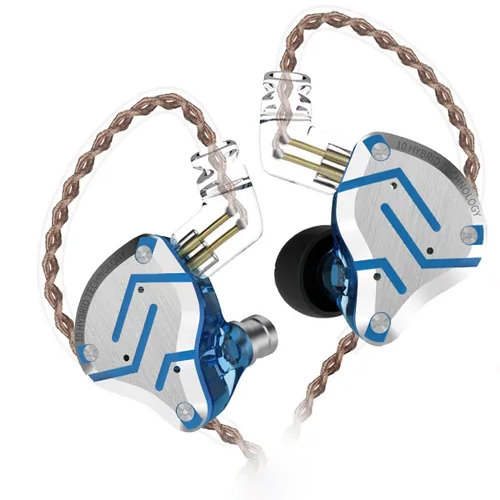 KZ ZS10 PRO Hybrid In-Ear Earphones - Wired Hifi Monitor Headphones With 3.5mm Plug