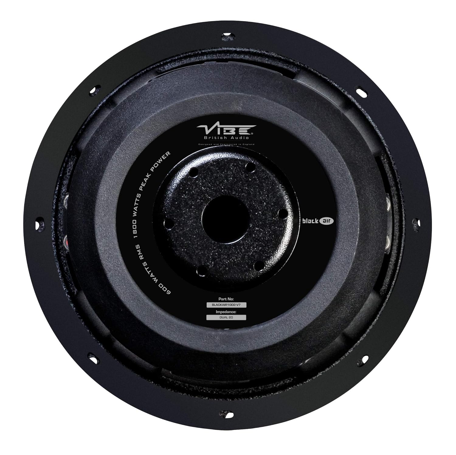 Vibe BlackAir 12D2-V7 - 12-Inch 750Watt RMS Dual 2Ohm Subwoofer