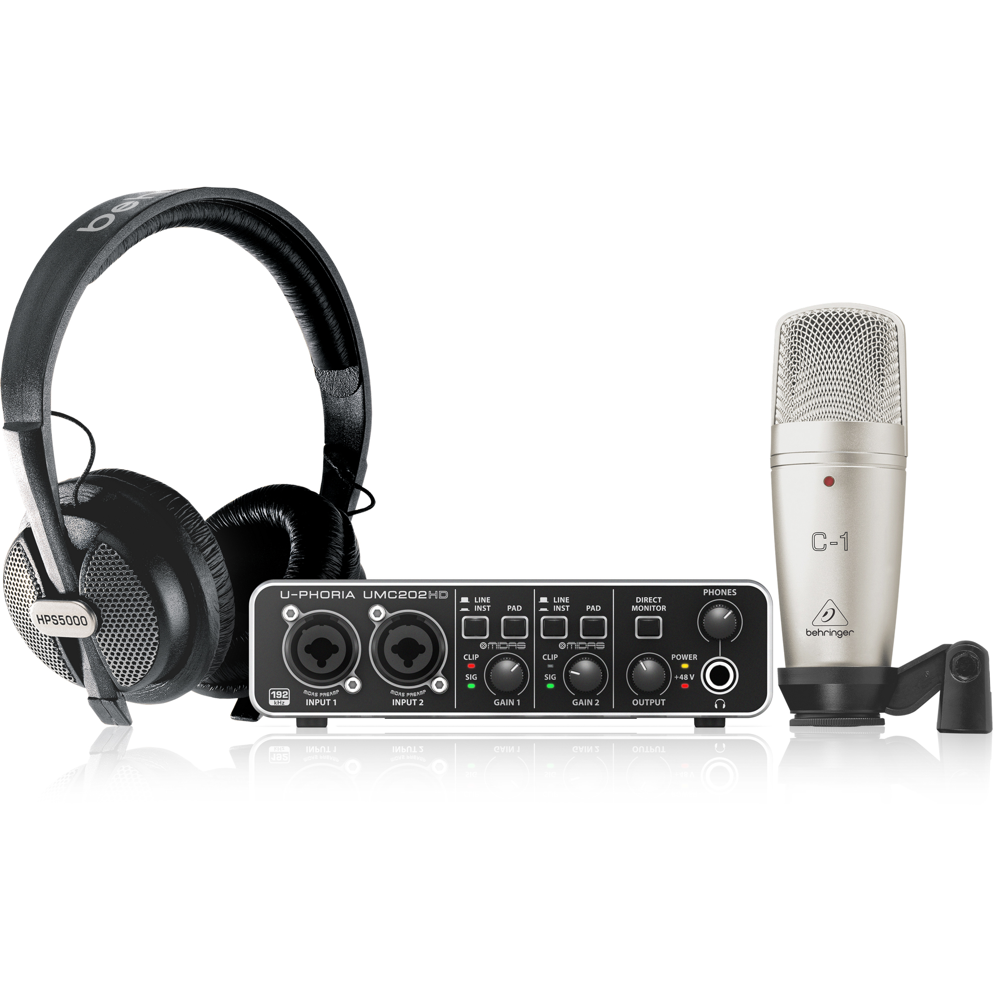 Behringer U-Phoria Studio Pro Studio Bundle | SBR Pro Sound