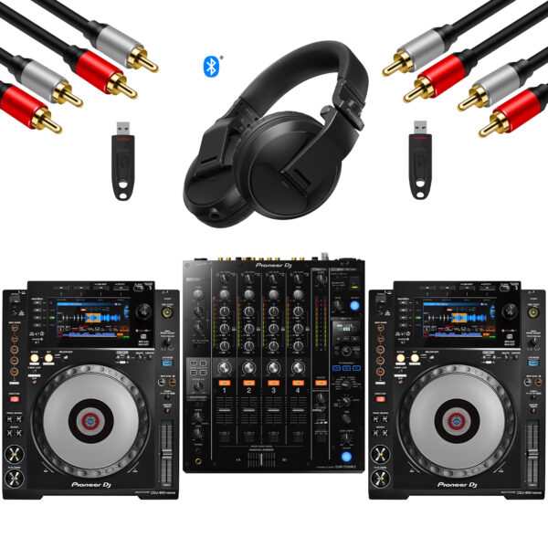 Pioneer DJ CDJ-900NXS + DJM-750MK2 Multimedia Combo | SBR Pro Sound