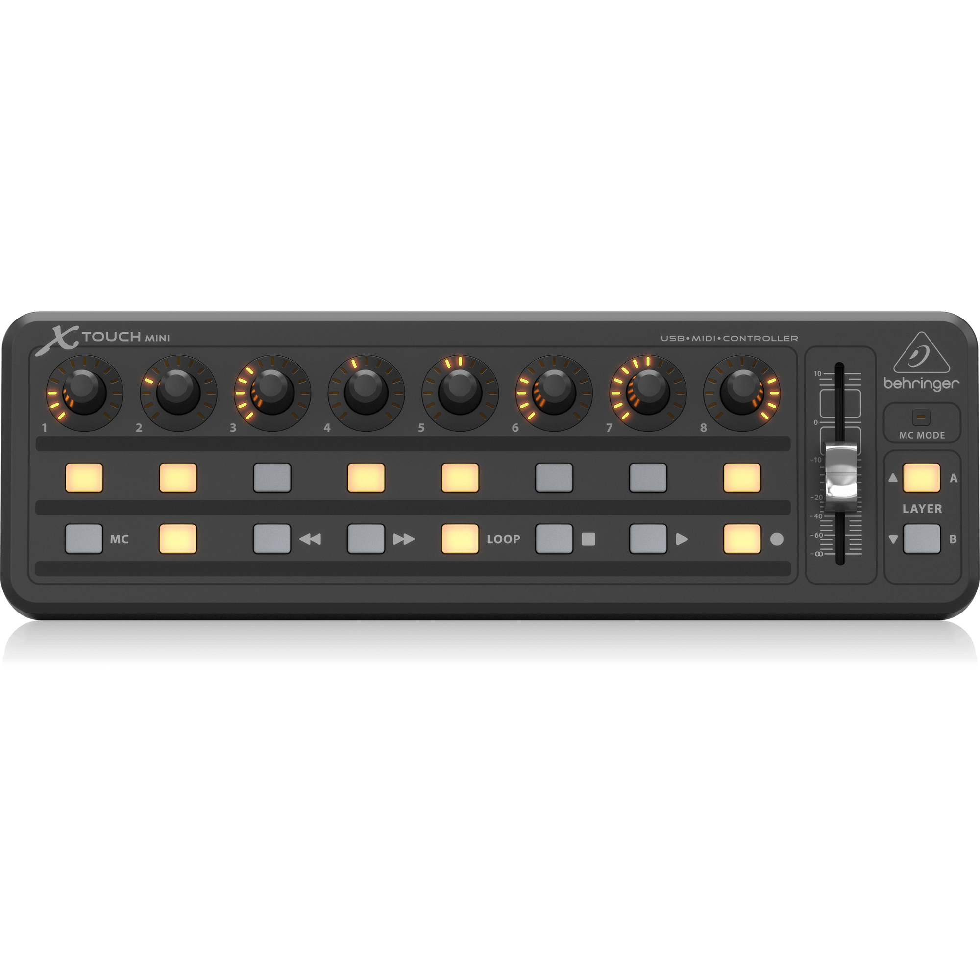 Behringer X-TOUCH MINI MIDIコントローラー Image_BE_P0B3M_X-TOUCH-