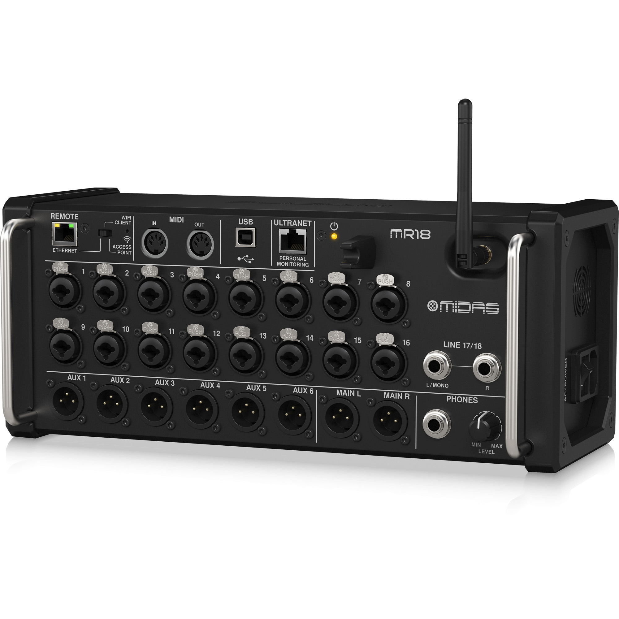 Midas MR18 18-Channel Digital Mixer for iPad/Android Tablets | SBR