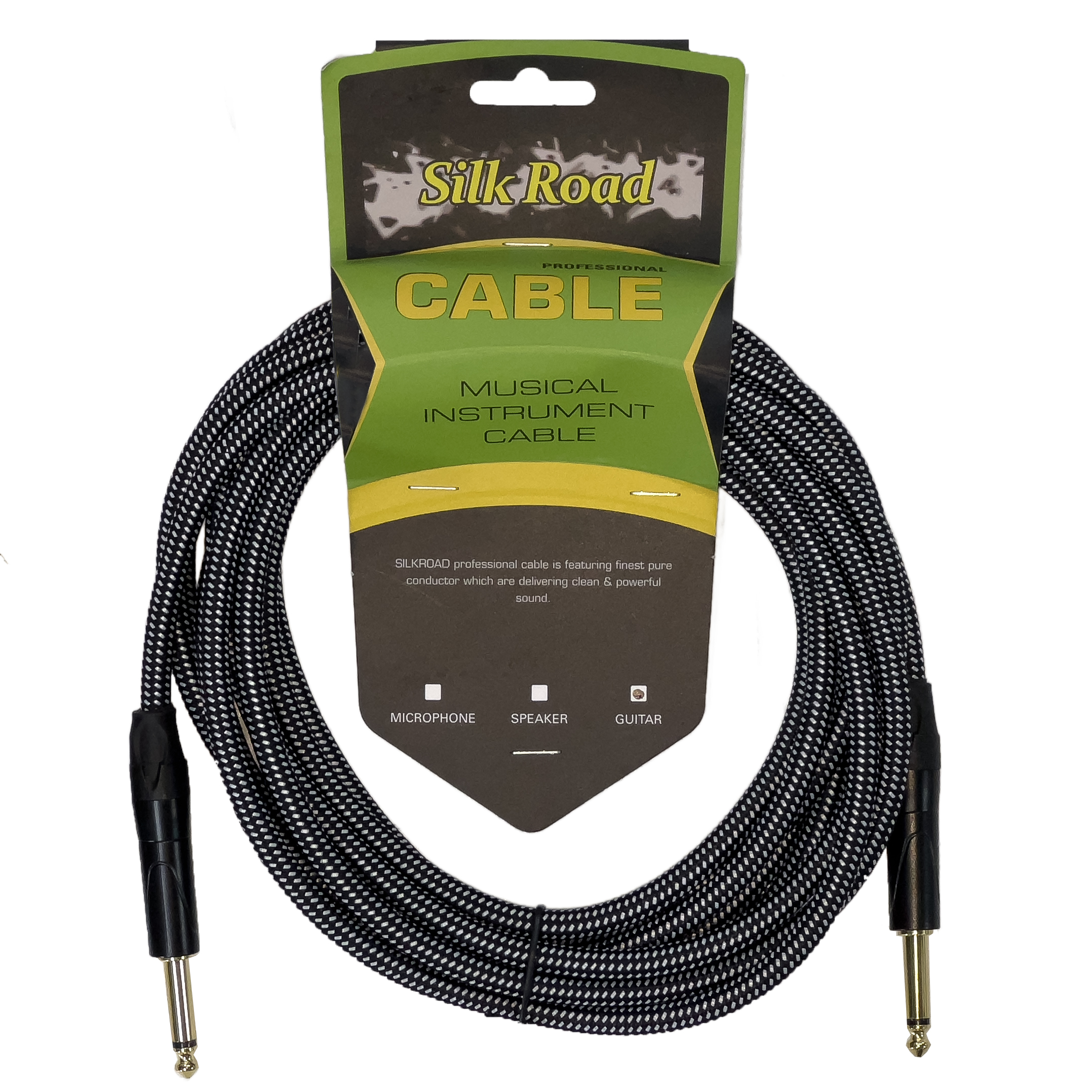 Silk Road Tweed LRG-401-5 5-Meter Woven Instrument Cable | SBR Pro