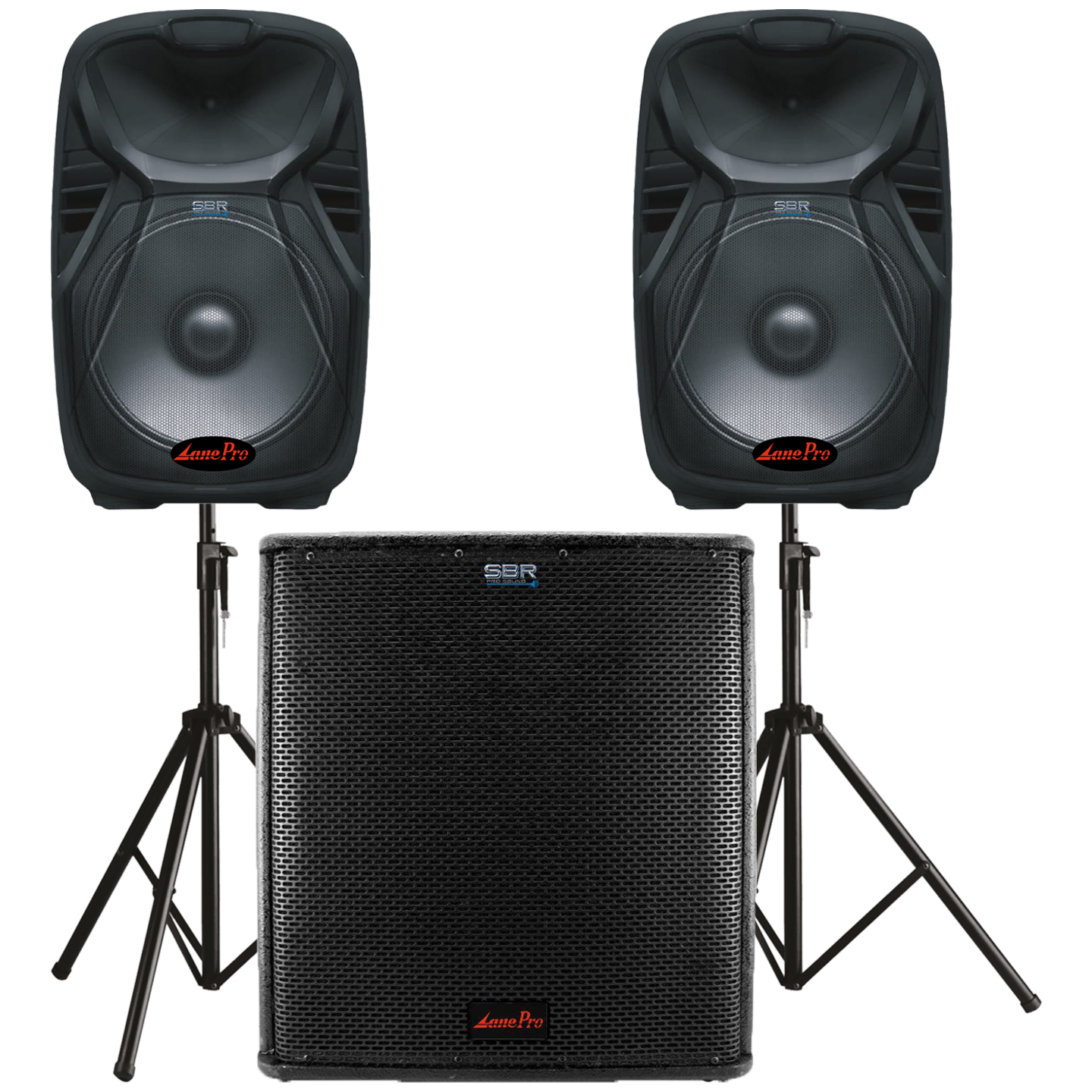 Lane Partybox 15A Pro Loudspeaker Subwoofer PA System| SBR Pro Sound