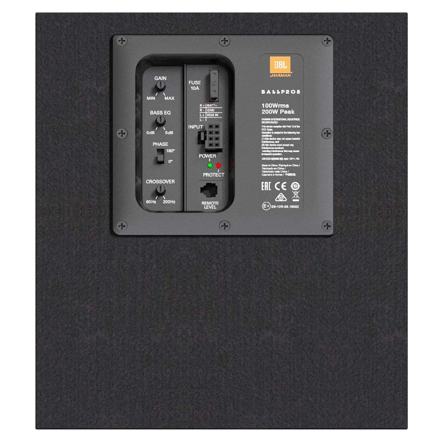 JBL BassPro 8 8-inch 200Watt Amplifier Slot Port Loaded Enclosure