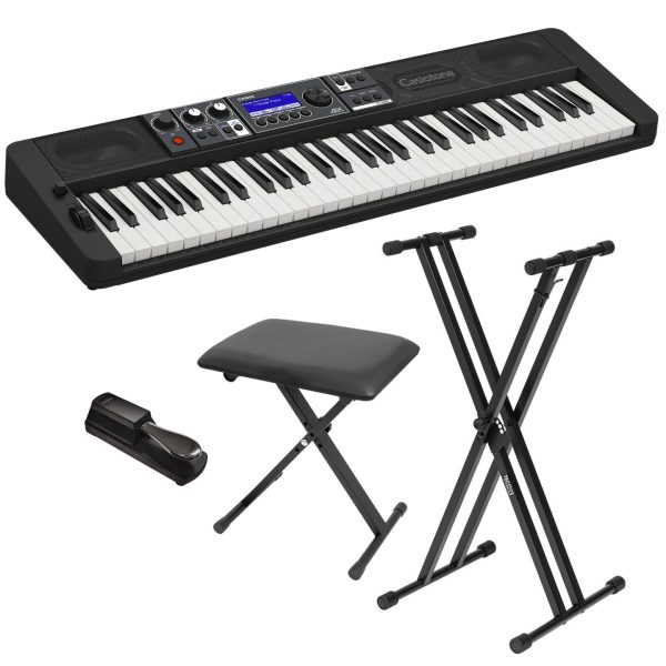 Casio CT-S500 Casiotone 61-Key Keyboard Bundle Portable | SBR Pro