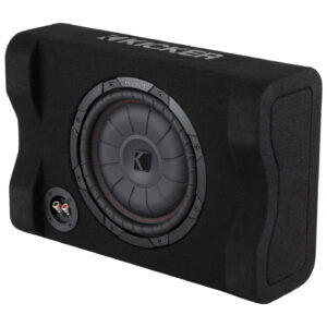 Kicker CompVT 48CVTDF122 12-inch 400Watt RMS Down-Firing 2-Ohm Loaded Subwoofer Enclosure