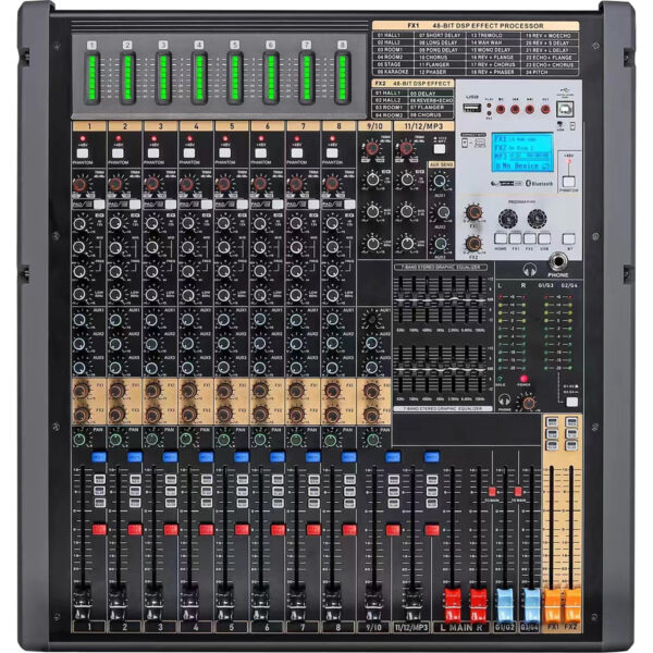 Lane Pro TFB-12 Professional 12-Channel Desk Mixer | SBR Pro Sound