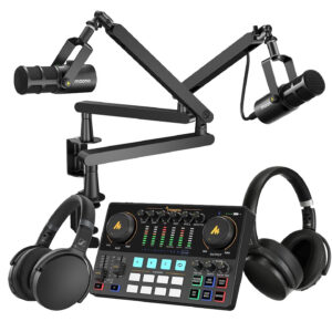 MAONO Maonocaster Podcast Pro – 2-Person Podcasting Bundle