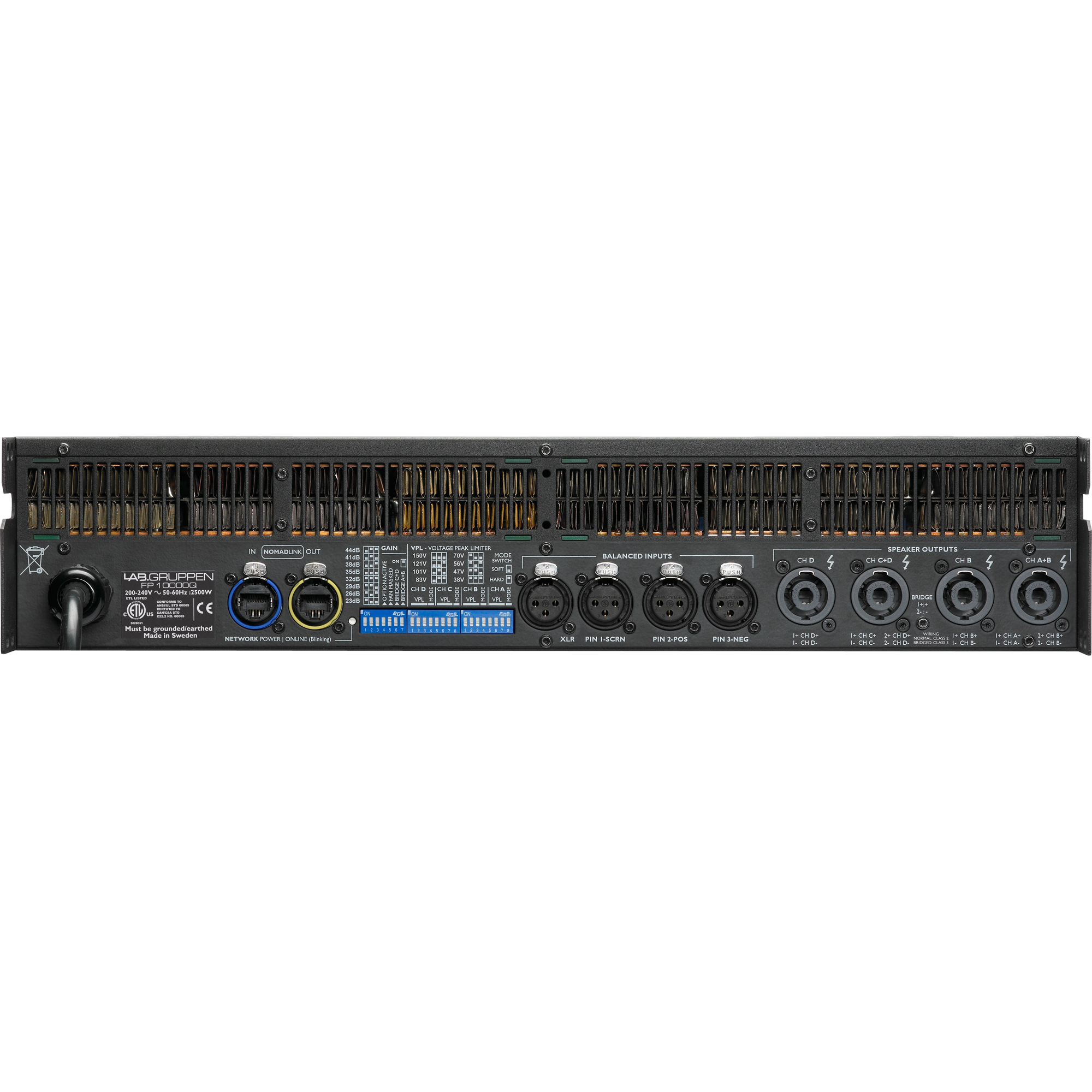 Lab Gruppen FP 10000Q 10 000Watt 4-Channel Power Amplifier | SBR