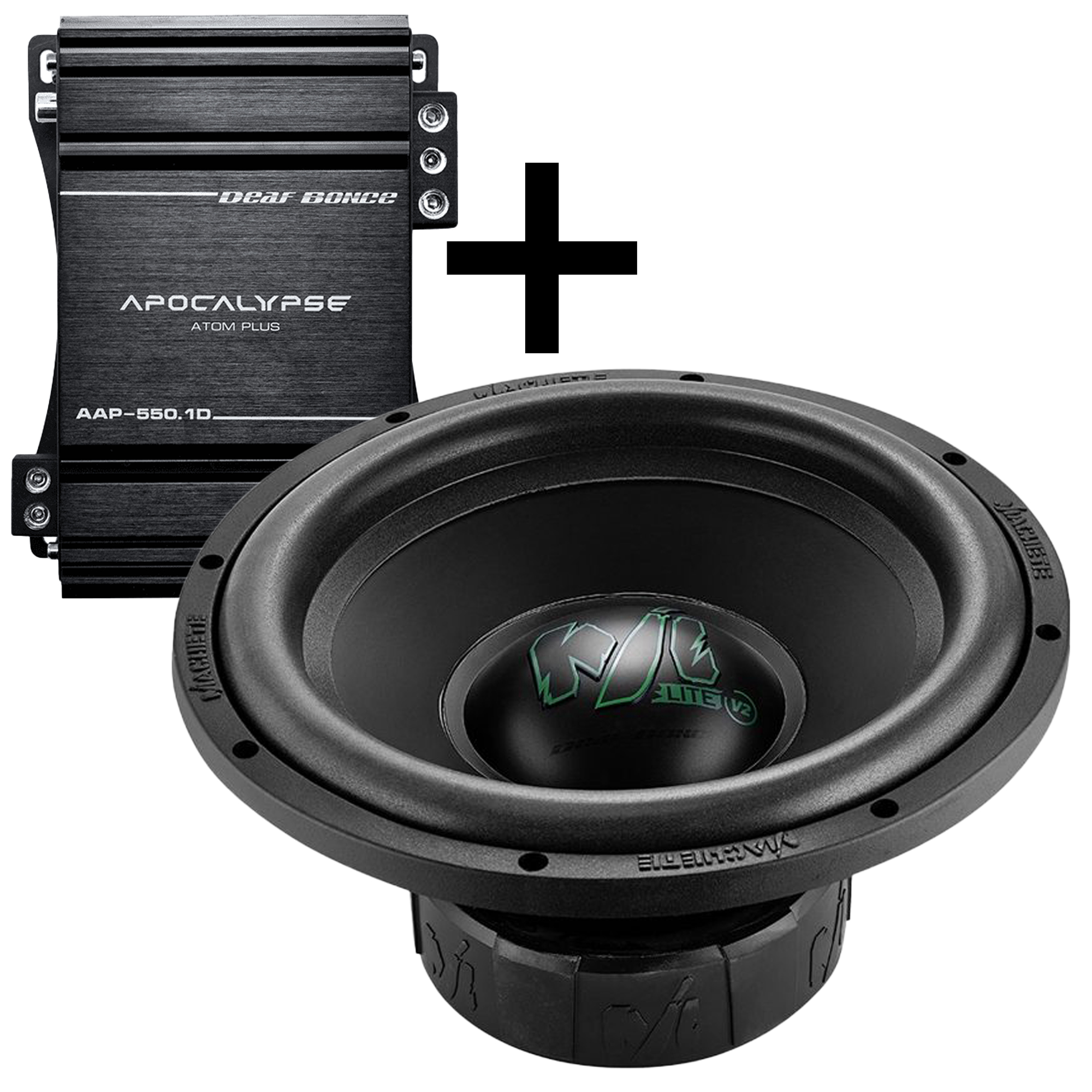 Deaf Bonce ML-122 D2 + AAP-550.1D - SPL Subwoofer & Amplifier