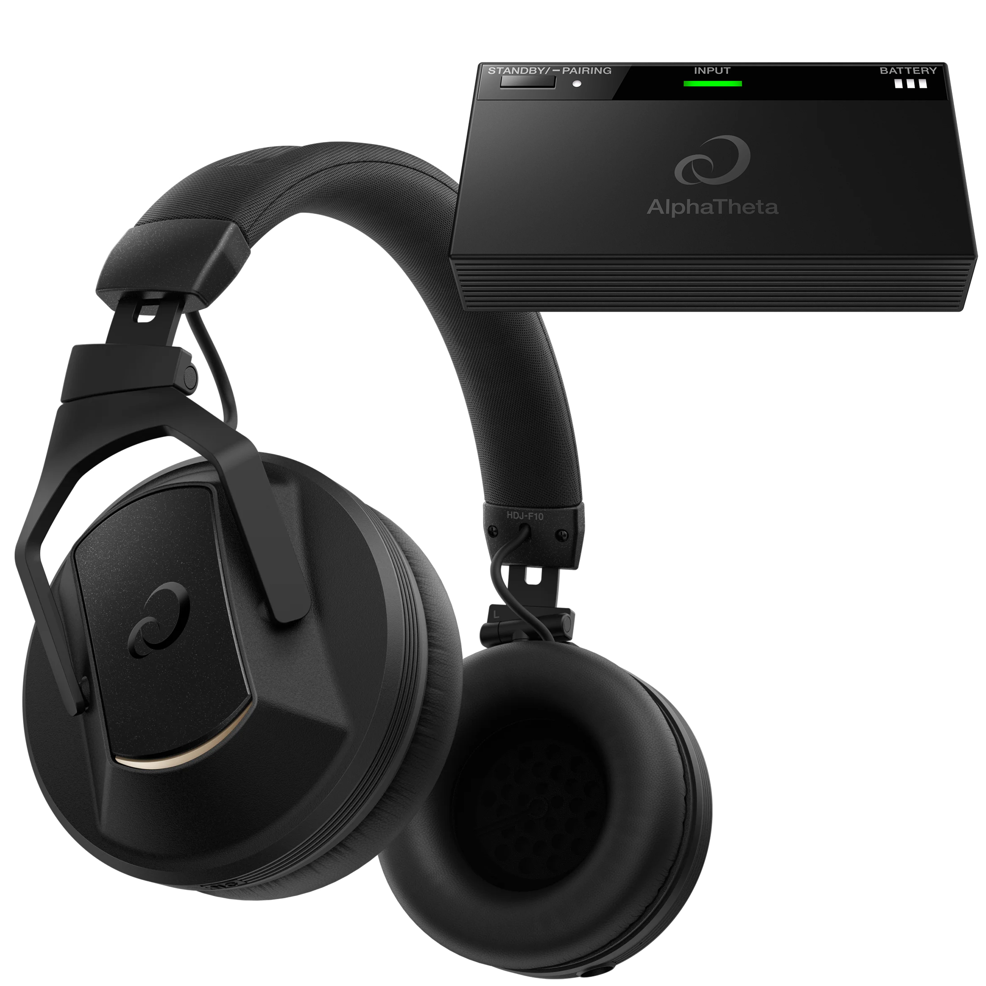 AlphaTheta / HDJ-F10 (HDJ-F10・HP-TX01) AlphaTheta HDJ-F10-TX Professional Headphones W/Transmitter| SBR