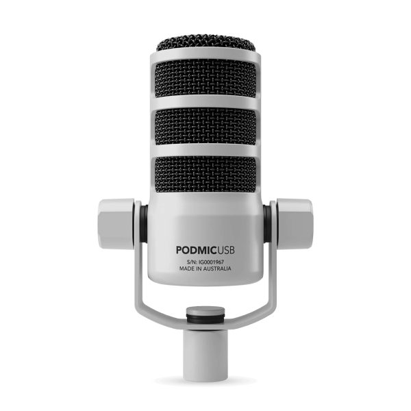 Rode PodMic USB Versatile Dynamic Broadcast Microphone - White