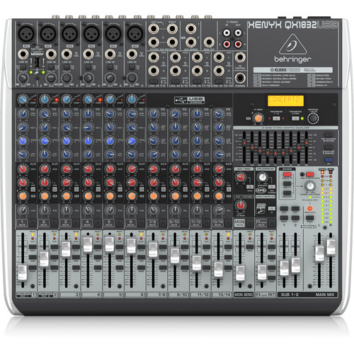 ビビ Behringer QX1832USB 18-Input Mixer With Multi-FX | SBR Pro Sound
