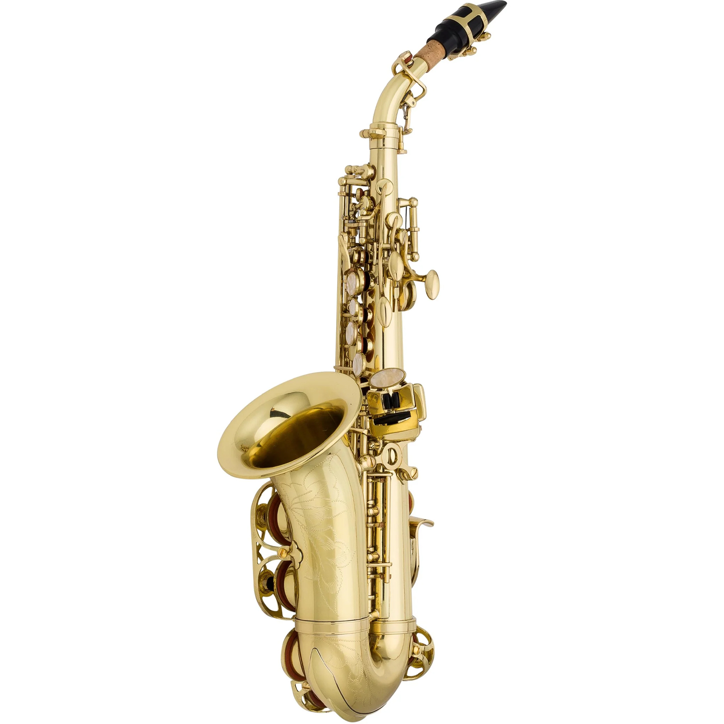 Zeff Eb Lacquer Plated Curved Soprano Saxophone wind instrume| SBR