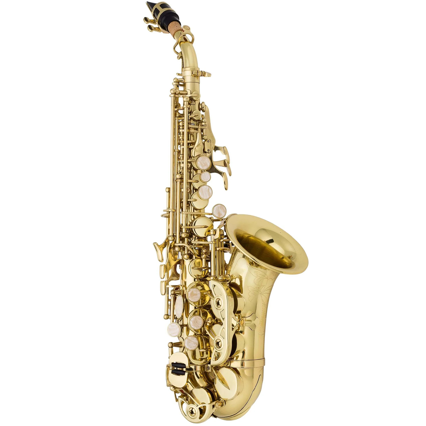 サックス Zeff Eb Lacquer Plated Curved Soprano Saxophone wind instrume| SBR