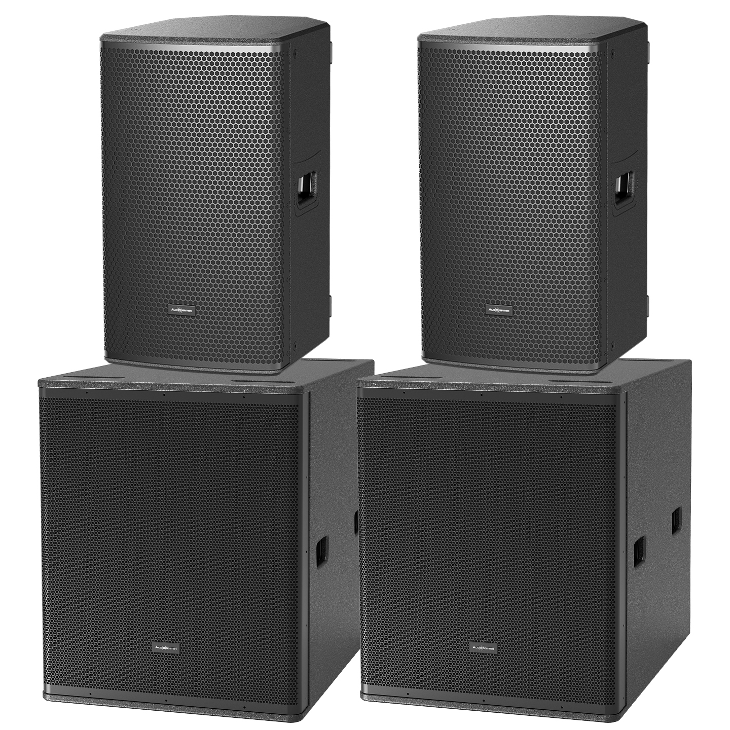 Audiocenter Gig Rig 1 | 2100W RMS Powered PA Speaker System | SBR Pro Sound