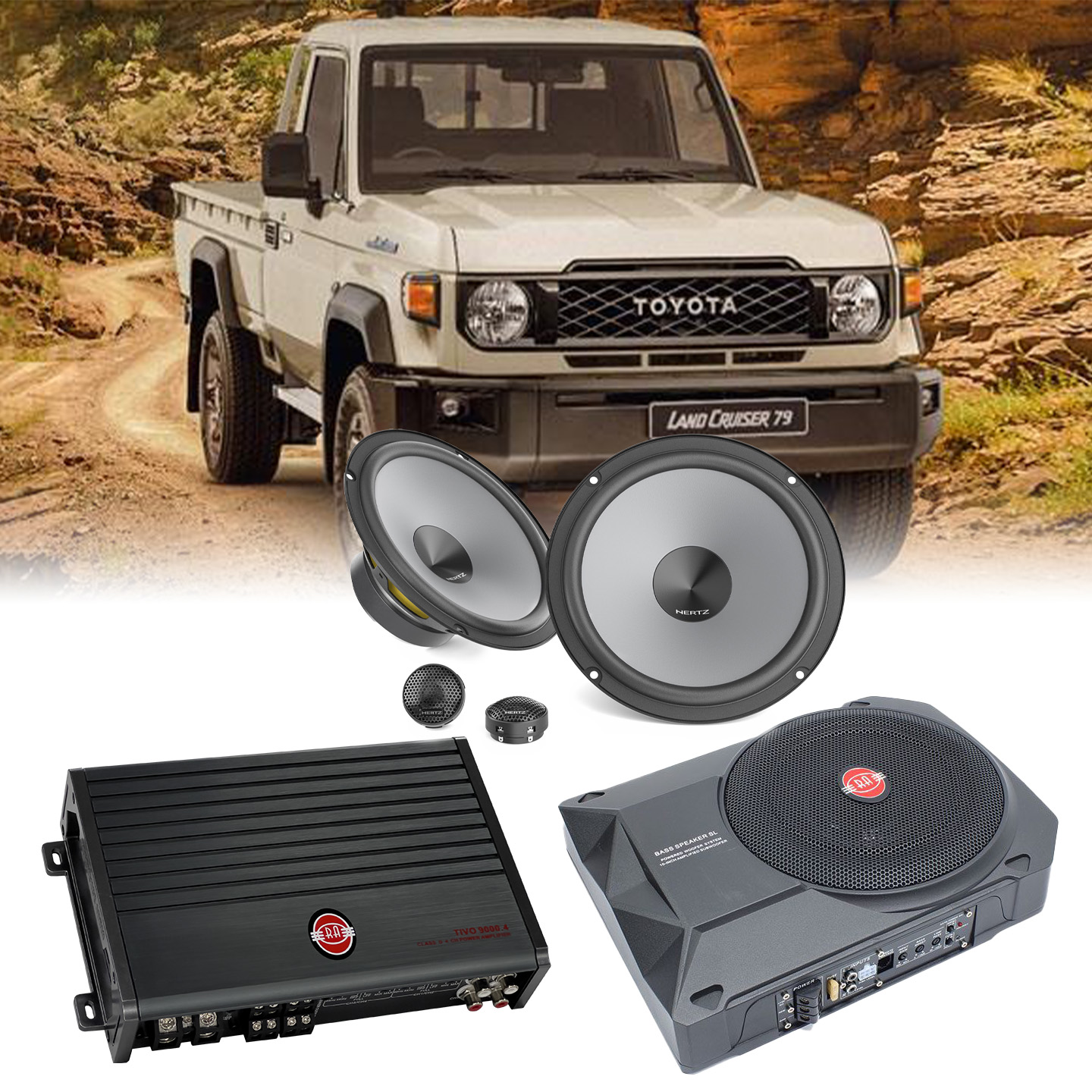 Stage 1 - Toyota Land Cruiser 79 Single Cab | SBR Pro Sound