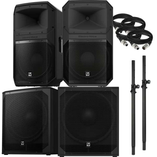 Electro Voice EVIVA Portable Powered PA Speaker Bundle | SBR Pro Sound