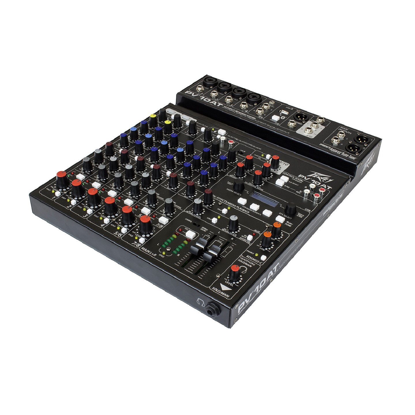 At10 Channel Layout Peavey PV10 AT10 Channel Compact Mixer with Bluetooth | SBR Pro Sound