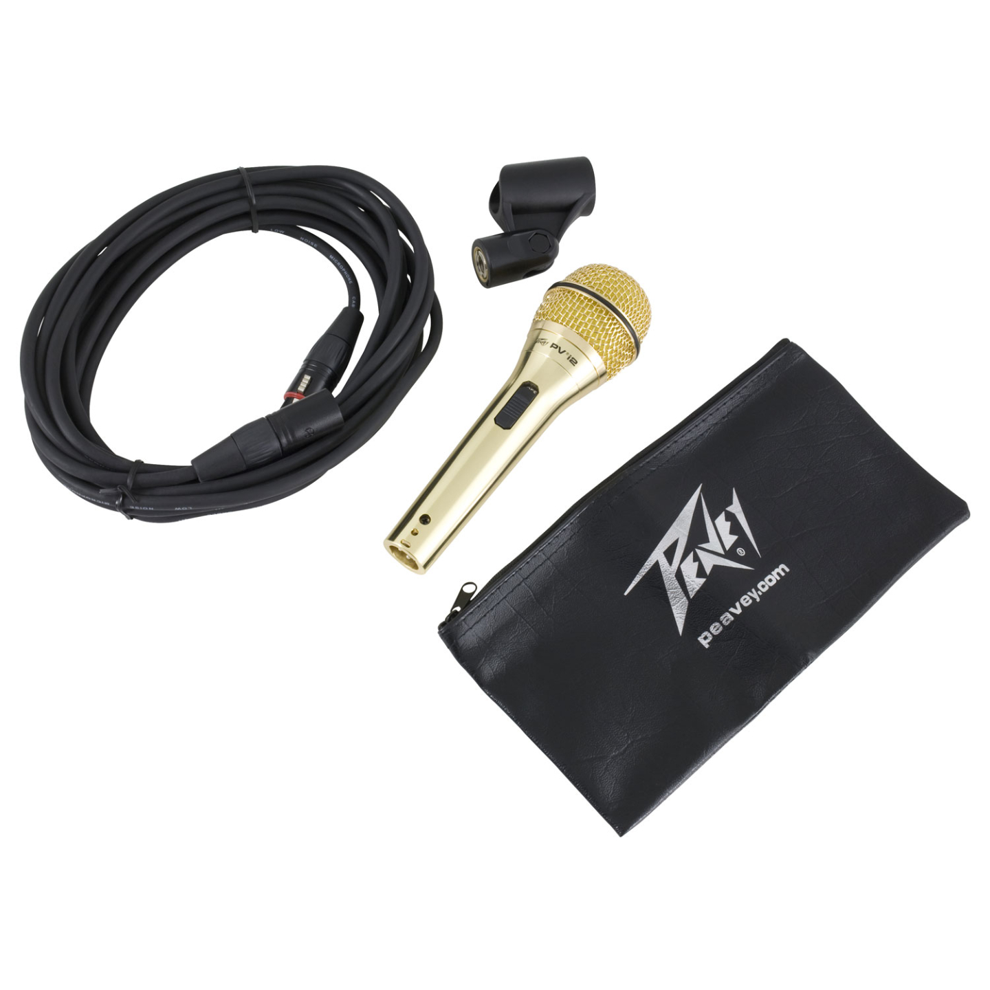 peavey PVi2【マイク】 Peavey PVI2-Gold Dynamic Cardioid Microphone with XLR Cable| SBR
