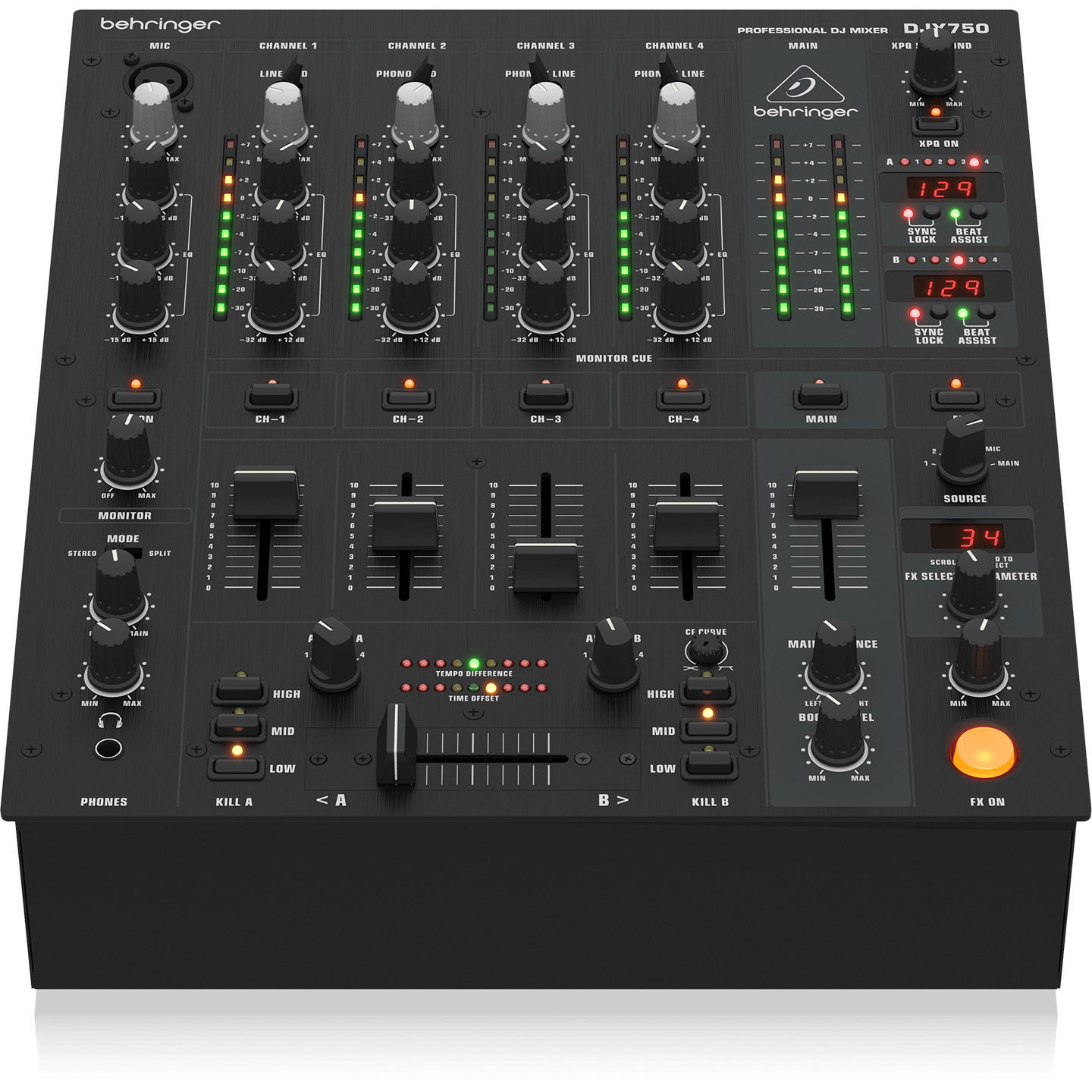 Behringer DJX750 5-Channel DJ Mixer | SBR Pro Sound