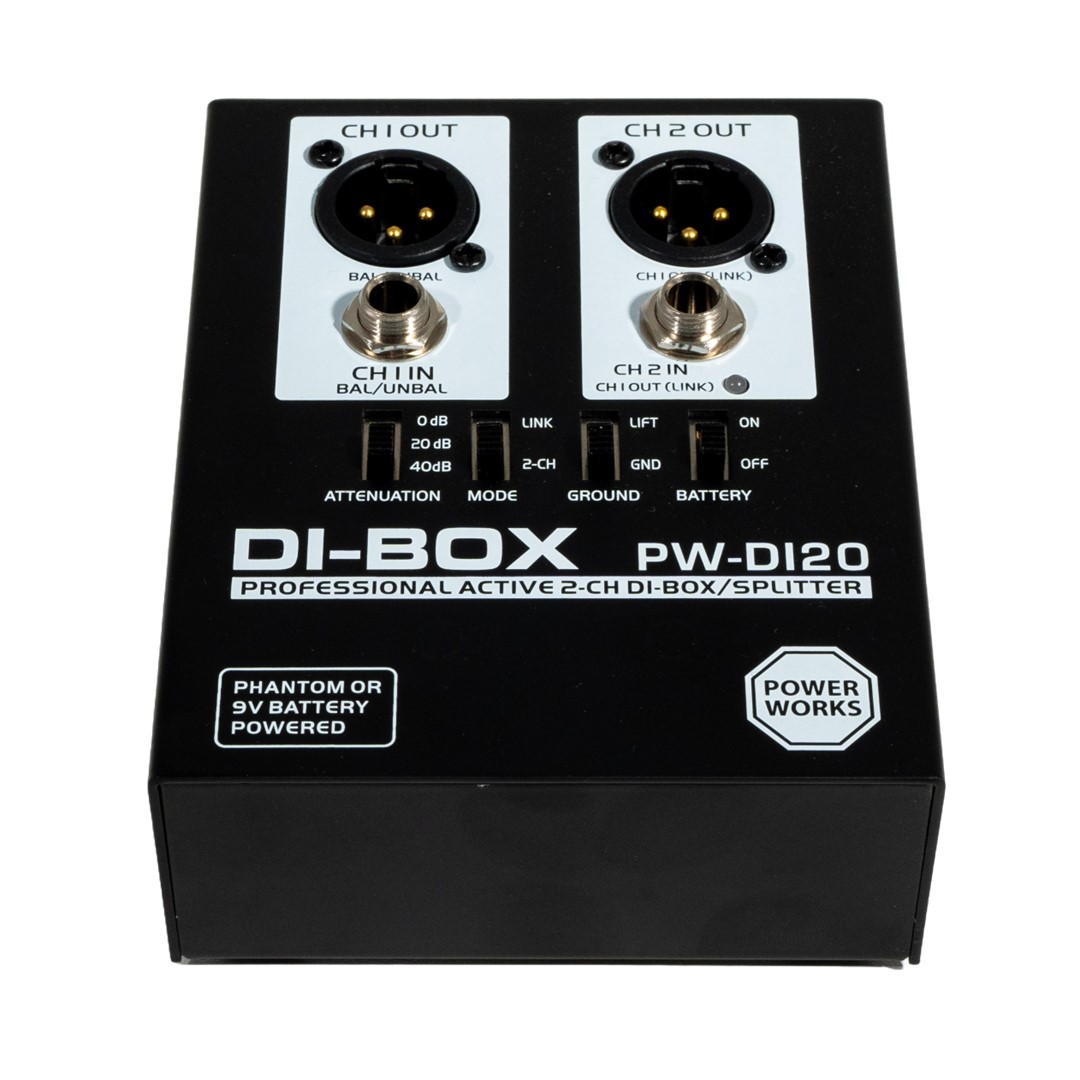 ギター Active Para Box 2Out TA.effects Powerworks PW-DI-20 Active DI Box | SBR Pro Sound
