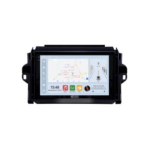 TT Audio Toyota Fortuner 2016–2023 Class D Android Head Unit front view Toyota Fortuner Class D Android head unit with OLED touchscreen display TT Audio Fortuner multimedia system with wireless Apple CarPlay Toyota Fortuner Android 15 infotainment system with 4G LTE TT Audio Class D head unit installed in Toyota Fortuner dashboard Toyota Fortuner audio system with DSP equalizer and Class D amplifier