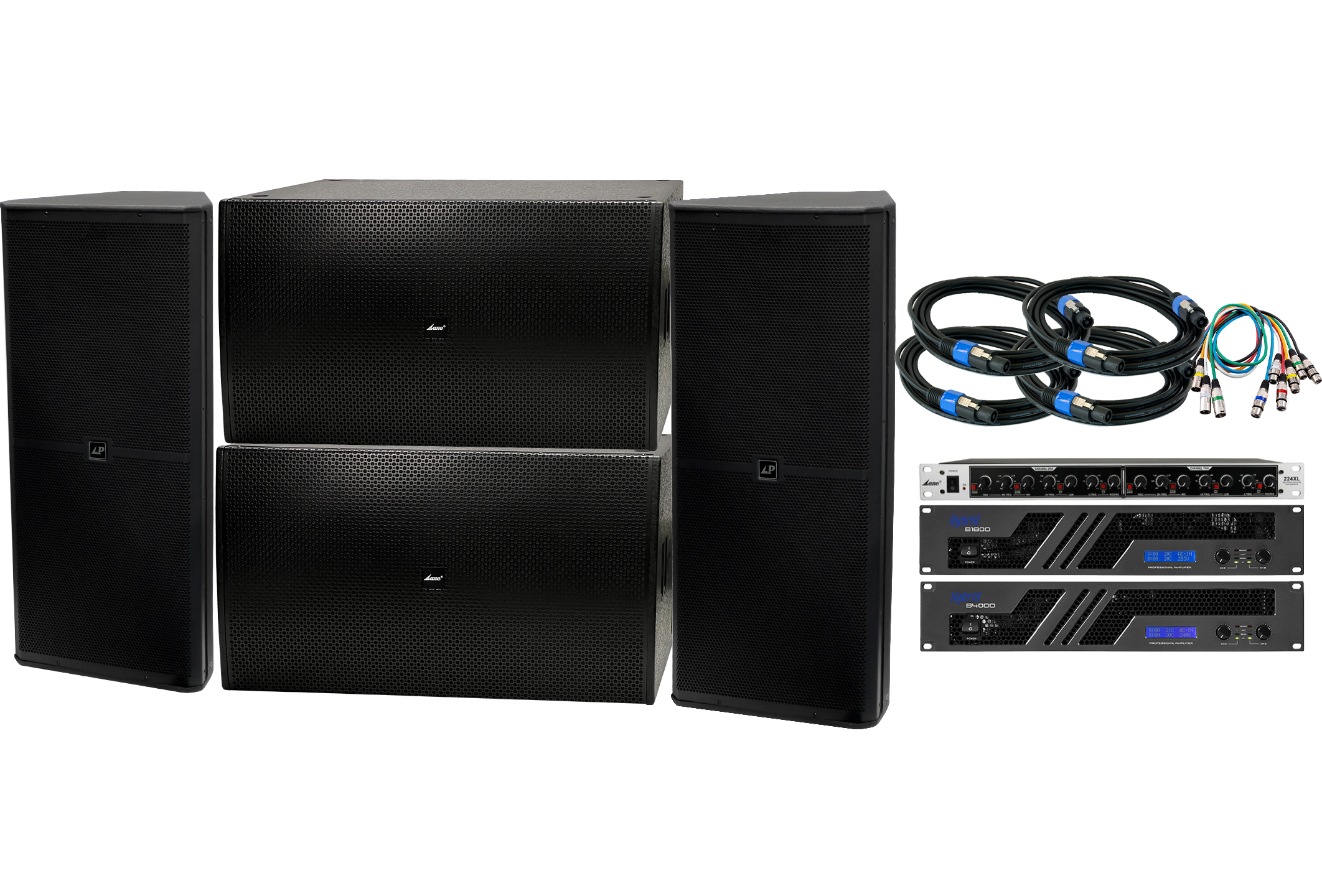 Lane Pro P-Series Double Speakers PA System | SBR Pro Sound