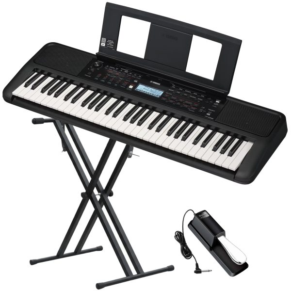 Yamaha PSR-E383 Bundle – 61-Key Portable Keyboard Set | SBR Pro Sound