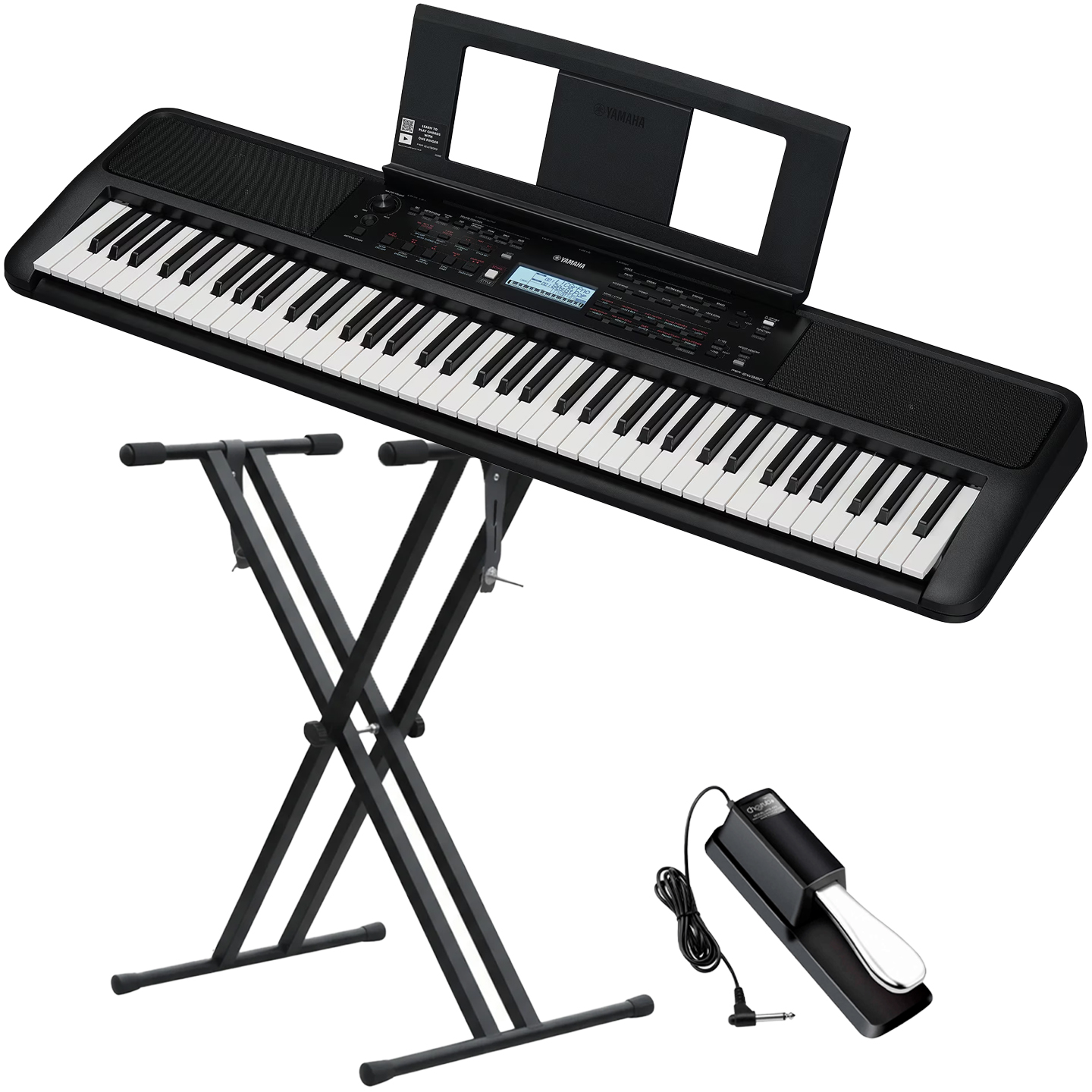 Yamaha PSR-EW320 Bundle – 76-Key Portable Keyboard Set | SBR Pro Sound