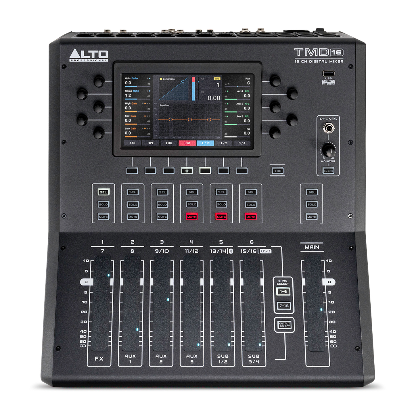 Alto TMD 16 – 16-Channel Compact Digital Mixer with Bluetooth and