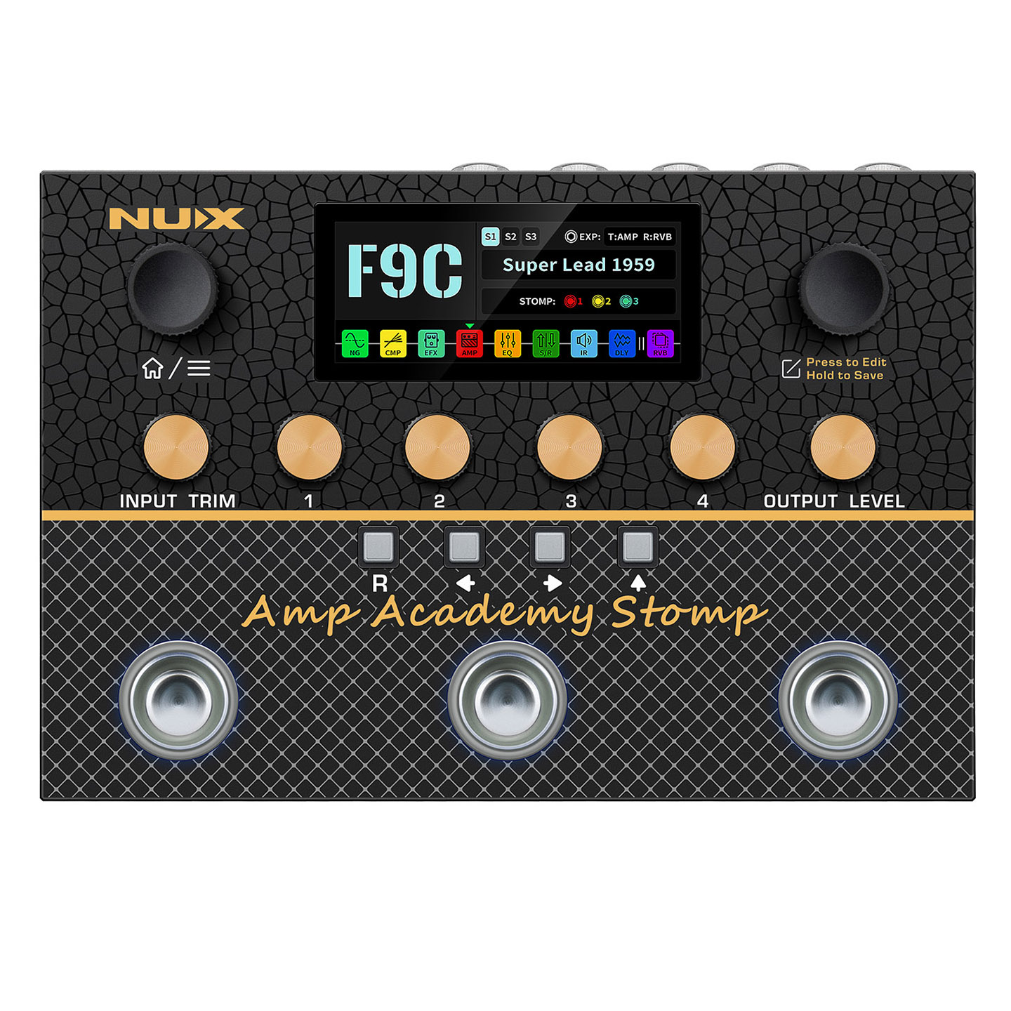 NUX Amp Academy(オマケ多数) NUX Amp Academy Stomp – Advanced Amp Modeling & Multi-FX Pedal