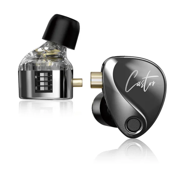 KZ Castor Bass Dynamic In-Ear Monitors Black | SBR Pro Sound