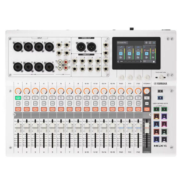 Yamaha MGX16 W – 22-Channel Digital Mixing Console (White)