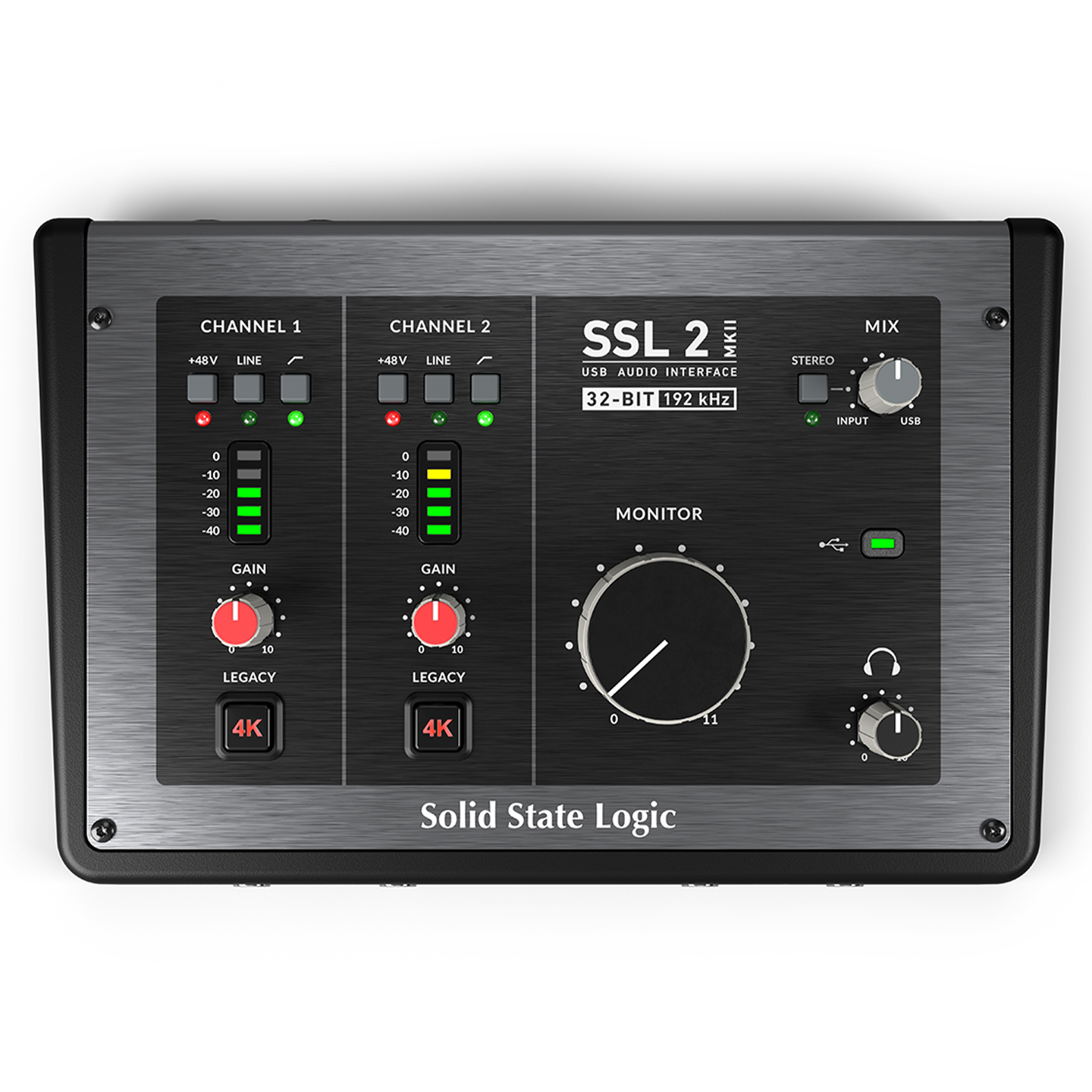 SSL 2 MKII USBオーディオインターフェース Solid State Logic SSL 2 MKII USB Audio Interface | 2-In/2-Out | 32