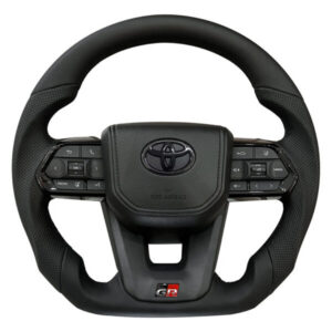 TT Audio - Toyota Land Cruiser 300 Black Leather Steering Wheel